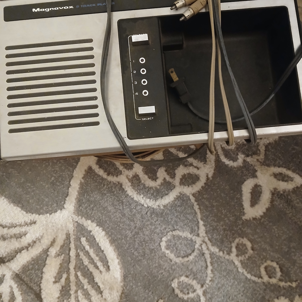 Silver Portable 8-Track Player